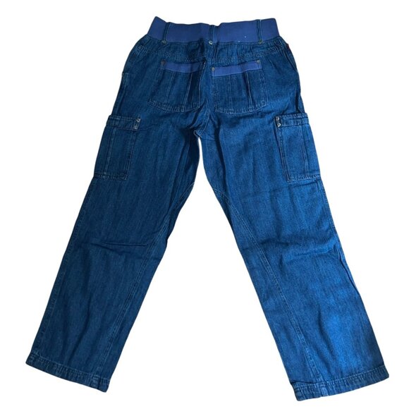 Woman Within NWOT Double Button Front Comfort Waist Cargo Jean Sz 20 Tall Womens - Picture 3 of 16